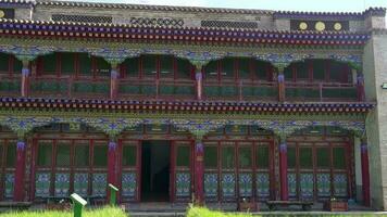 Historical Temple Building With Religious Ornaments of Asian Culture video