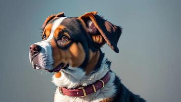 Fashion Forward Dog Collars Stealing the Spotlight on National Dog Day. AI Generated. photo