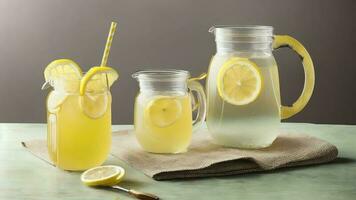 Lemonade Nostalgia Vintage Juicer for National Lemonade Day. AI Generated. photo