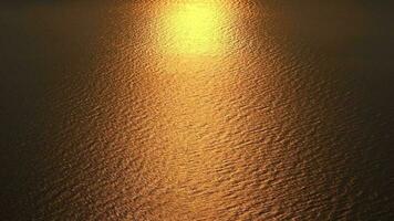 Orange Sunlights Over the Sea Surface video