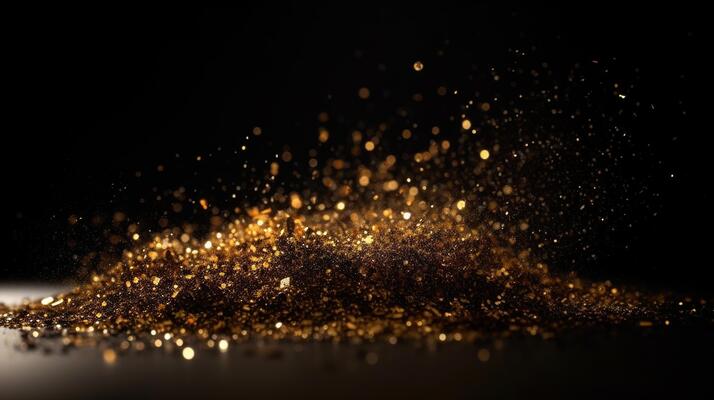 Black And Gold Glitter Background Stock Photos, Images and Backgrounds