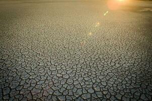 Broken soil in Pampas environment , Patagonia, Argentina. photo