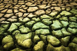 Broken soil in Pampas environment , Patagonia, Argentina. photo