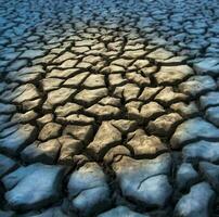 Broken soil in Pampas environment , Patagonia, Argentina. photo