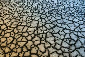 Broken soil in Pampas environment , Patagonia, Argentina. photo