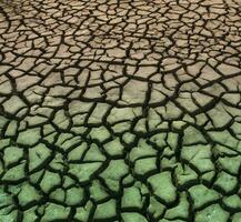 Broken soil in Pampas environment , Patagonia, Argentina. photo