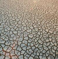 Broken soil in Pampas environment , Patagonia, Argentina. photo
