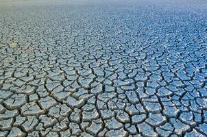 Broken soil in Pampas environment , Patagonia, Argentina. photo