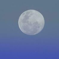 Moonrise , Full moon in the sky, Patagonia, Argentina photo