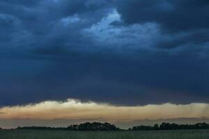Storm Landscape, in Pampas Countryside, Buenos Aires Province, Argentina. photo