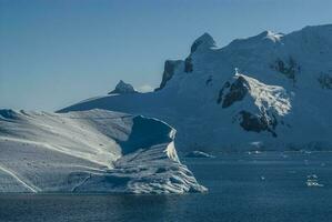 Piece of ice stranded on the beach in Neko Harbour,Antarctica. photo