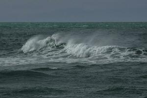 Waves in the ocean, Patagonia photo