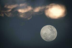 Full moon, Patagonia, Argentina photo