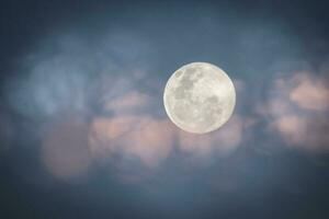 Full moon, Patagonia, Argentina photo