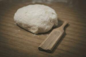 hecho en casa Gnocchi, tradicional italiano cocina foto