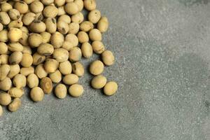 Close up detail of soybeans, Harvested in the Buenos Aires Countryside, Argentina. photo