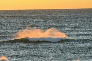 Waves in the ocean, Patagonia,Argentina photo