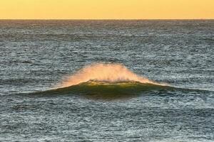 Waves in the ocean, Patagonia,Argentina photo