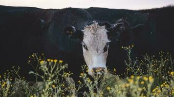 Steers and heifers raised with natural grass, Argentine meat production photo