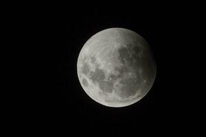 sangre luna, eclipse visto de, la pampa,enero 21, 2019 argentina foto