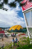 Da Lat, Viet Nam - 3 June 2023 DaLat Opera House, iconic in Da Lat city at Lam Vien square photo