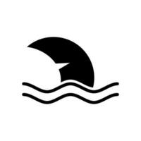tiburón icono vector símbolo diseño ilustración