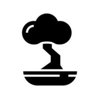 bonsai icono vector símbolo diseño ilustración