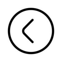 Left Icon Vector Symbol Design Illustration