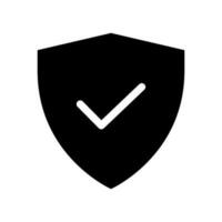 Protected Icon Vector Symbol Design Illustration