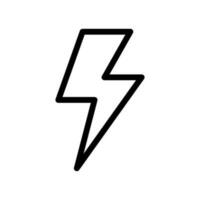 Lightning Icon Vector Symbol Design Illustration