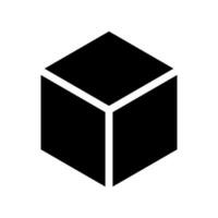Cube Icon Vector Symbol Design Illustration