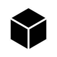 Cube Icon Vector Symbol Design Illustration