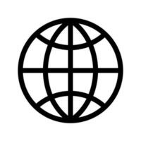 Earth Icon Vector Symbol Design Illustration