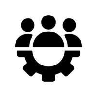 Teamwork Icon Vector Symbol Design Illustration