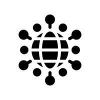 Global Network Icon Vector Symbol Design Illustration