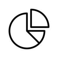 Pie Chart Icon Vector Symbol Design Illustration