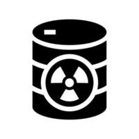 Radioactive Barrel Icon Vector Symbol Design Illustration