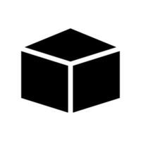 Cube Icon Vector Symbol Design Illustration