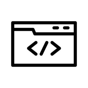 codificación icono vector símbolo diseño ilustración