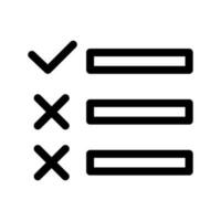 List Icon Vector Symbol Design Illustration