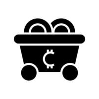 Mine Icon Vector Symbol Design Illustration