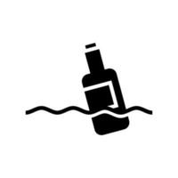 Message Bottle Icon Vector Symbol Design Illustration