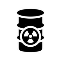 Radioactive Barrel Icon Vector Symbol Design Illustration