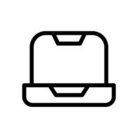 ordenador portátil icono vector símbolo diseño ilustración