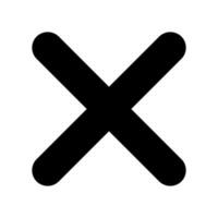 Delete Icon Vector Symbol Design Illustration