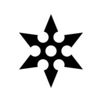 Shuriken Icon Vector Symbol Design Illustration