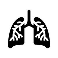 Lungs Icon Vector Symbol Design Illustration