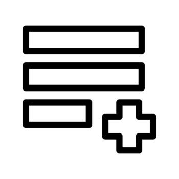 añadir lista icono vector símbolo diseño ilustración