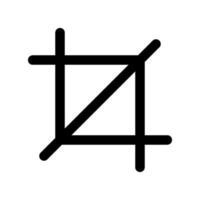 Crop Icon Vector Symbol Design Illustration