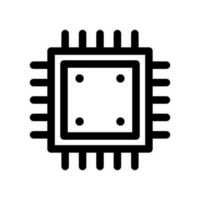 Processor Icon Vector Symbol Design Illustration